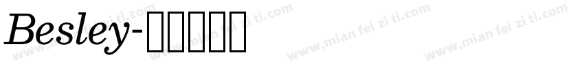 Besley字体转换