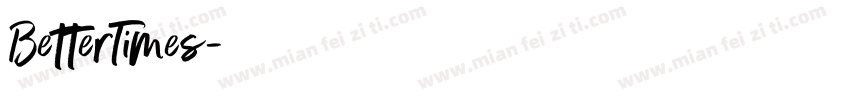 BetterTimes字体转换