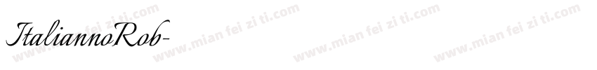 ItaliannoRob字体转换