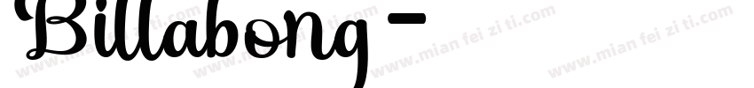 Billabong字体转换