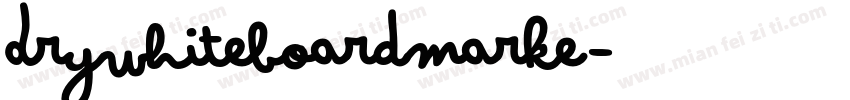 DryWhiteboardMarke字体转换
