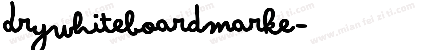 DryWhiteboardMarke字体转换