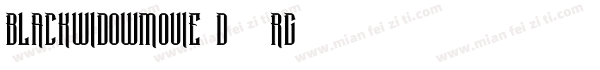 BlackWidowMovie-d95Rg字体转换