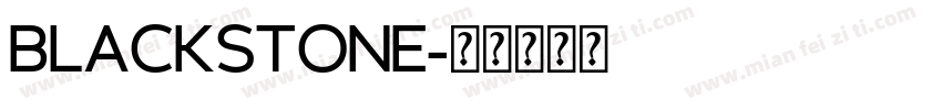 Blackstone字体转换