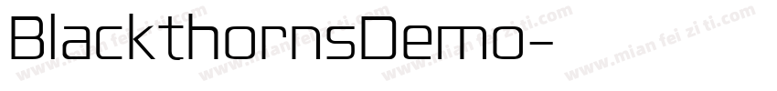 BlackthornsDemo字体转换