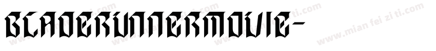 bladeRunnermovie字体转换