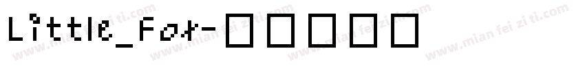 Little_Fox字体转换