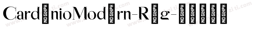 CardenioModern-Reg字体转换