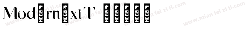 ModernExtT字体转换