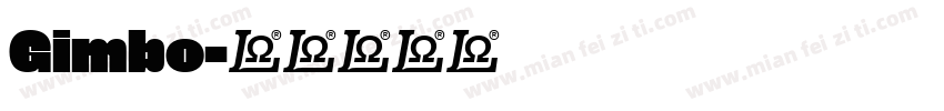 Gimbo字体转换