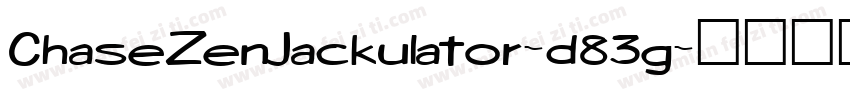 ChaseZenJackulator-d83g字体转换
