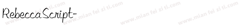 RebeccaScript字体转换