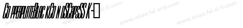 CopperplateBlackCondSCapsSSK字体转换