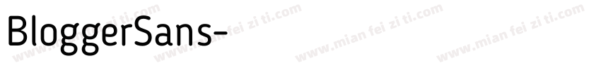 BloggerSans字体转换