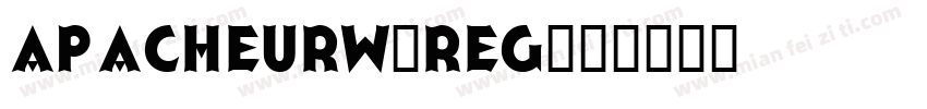 ApacheURW-Reg字体转换