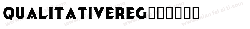 QualitativeReg字体转换