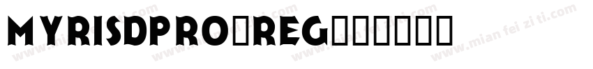 myrisdpro-reg字体转换