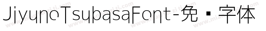 JiyunoTsubasaFont字体转换