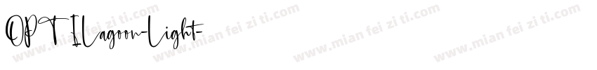 OPTILagoon-Light字体转换