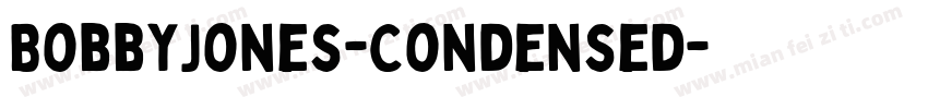 BobbyJones-Condensed字体转换