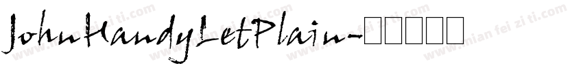 JohnHandyLetPlain字体转换