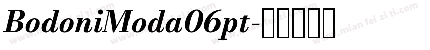 BodoniModa06pt字体转换