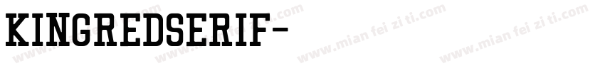 KingredSerif字体转换