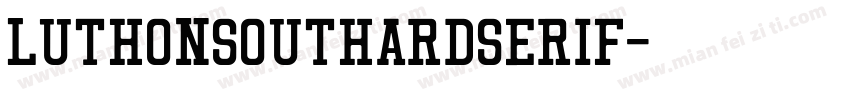 LuthonSouthardSerif字体转换