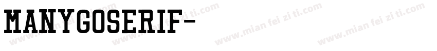 ManygoSerif字体转换