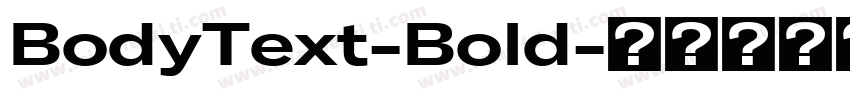 BodyText-Bold字体转换