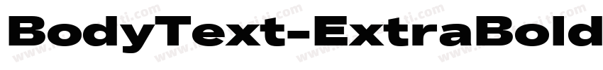 BodyText-ExtraBoldI字体转换