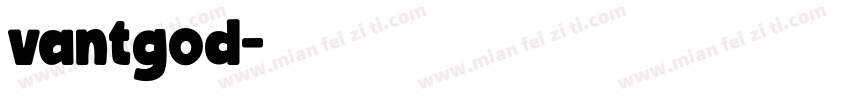 vantgod字体转换
