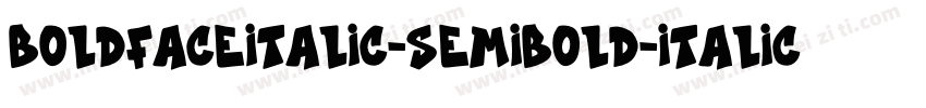 BoldfaceItalic-SemiBold-Italic字体转换