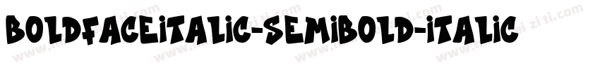 BoldfaceItalic-SemiBold-Italic字体转换