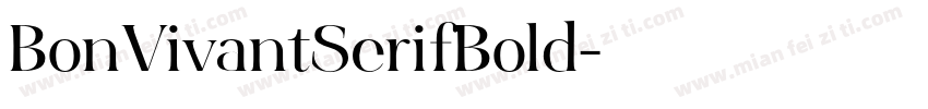 BonVivantSerifBold字体转换