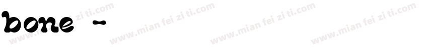bone字体字体转换