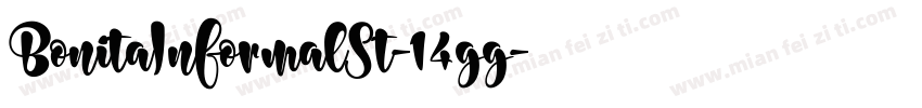 BonitaInformalSt-14gg字体转换