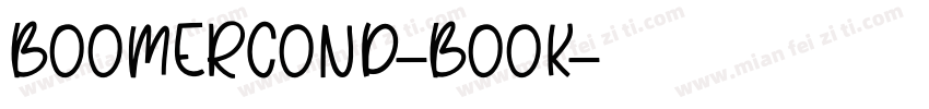 BoomerCond-Book字体转换