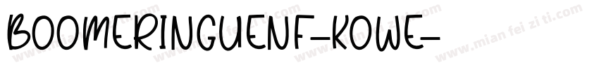BoomerIngueNf-KOWe字体转换