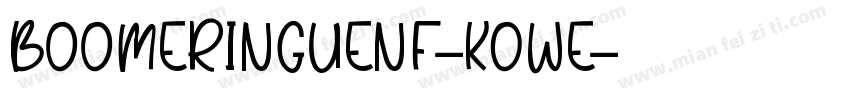 BoomerIngueNf-KOWe字体转换