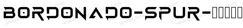 BORDONADO-SPUR字体转换