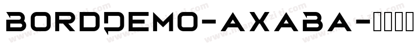BordDemo-axaBa字体转换