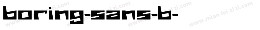 boring-sans-b字体转换