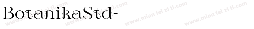 BotanikaStd字体转换