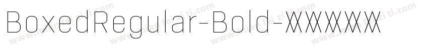 BoxedRegular-Bold字体转换
