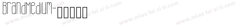 BrandMedium字体转换