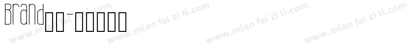 Brand字体字体转换