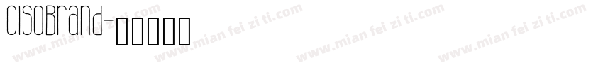 CISOBrand字体转换