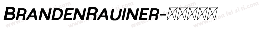 BrandenRauiner字体转换