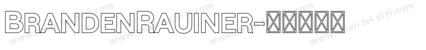 BrandenRauiner字体转换
